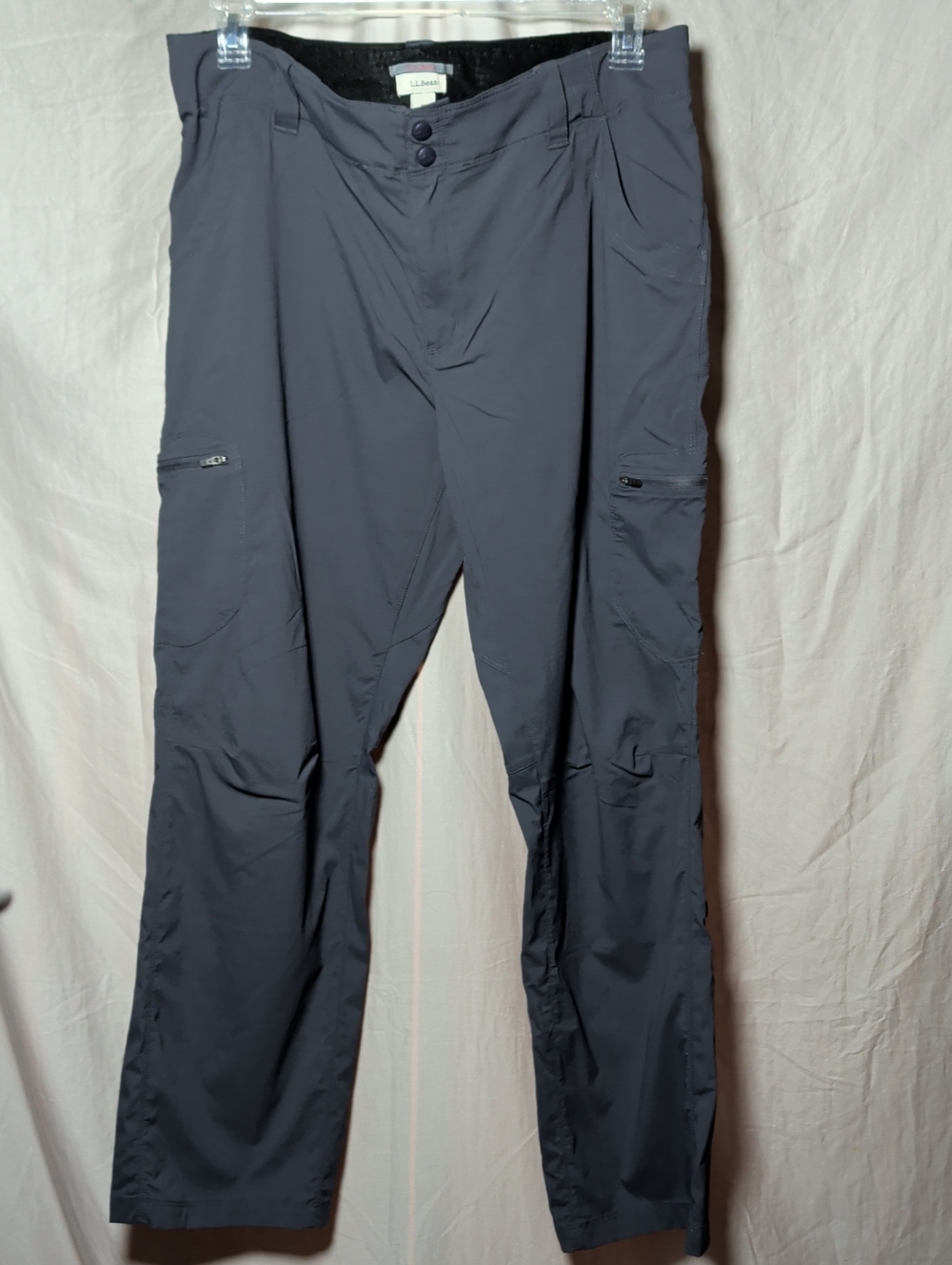 L.L. Bean Women’s Charcoal Gray Cargo Pants Athletic Leisure Quick Dry